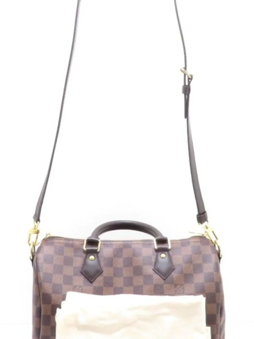 Louis Vuitton Speedy Bandouliere 30 Damier Handbag Canvas